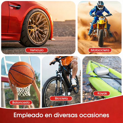 INFLADOR DE LLANTAS PROFESIONAL - COMPACTO Y POTENTE